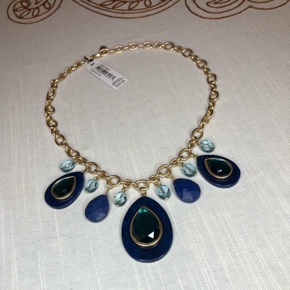 Carolee Semi-Precious Accents Blue Necklace - Picture 3 of 16